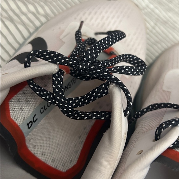 On cloud monster  2 Running White and Blue Sneakers with Red Accents - Picture 5 of 12